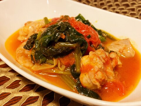 味付けは塩だけ!鶏肉のトマトソース煮